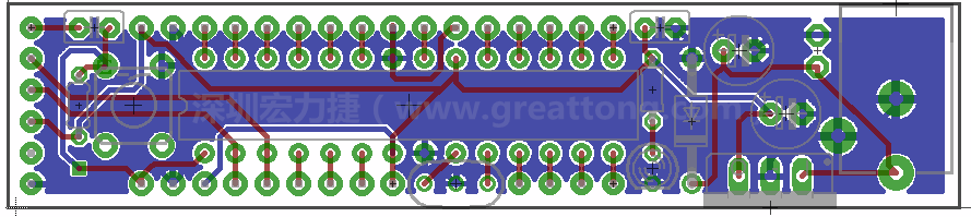 以上就是布線的所有步驟了。接下來就只剩下絲?。╯ilk-screen）、建立Gerber檔跟drill檔和送去印刷電路板廠制作的步驟。